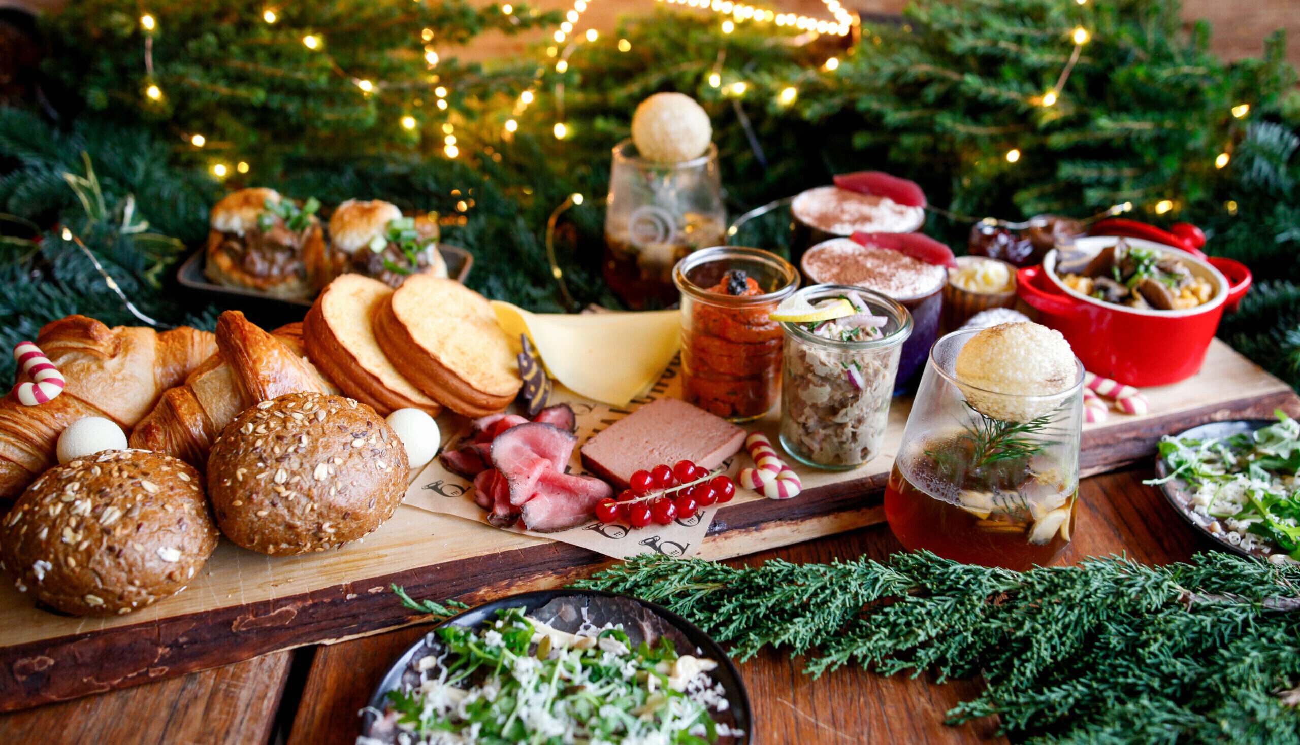 Kerst brunchplank