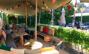 Bij de boswachter Privé terras de boswachter